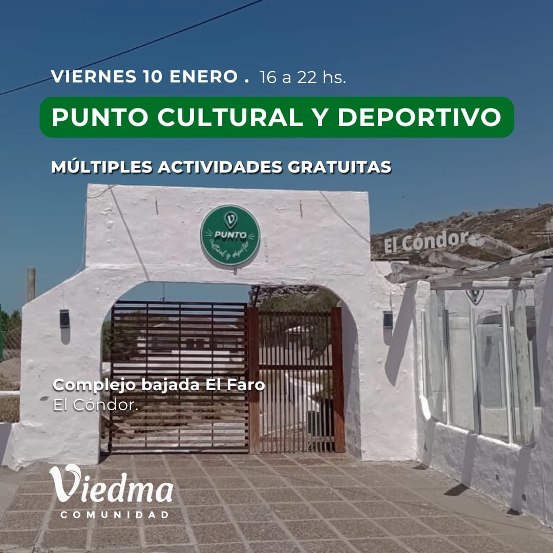 ACTIVIDADES EN EL PUNTO CULTURAL Y DEPORTIVO DEL BALNEARIO EL CÓNDOR