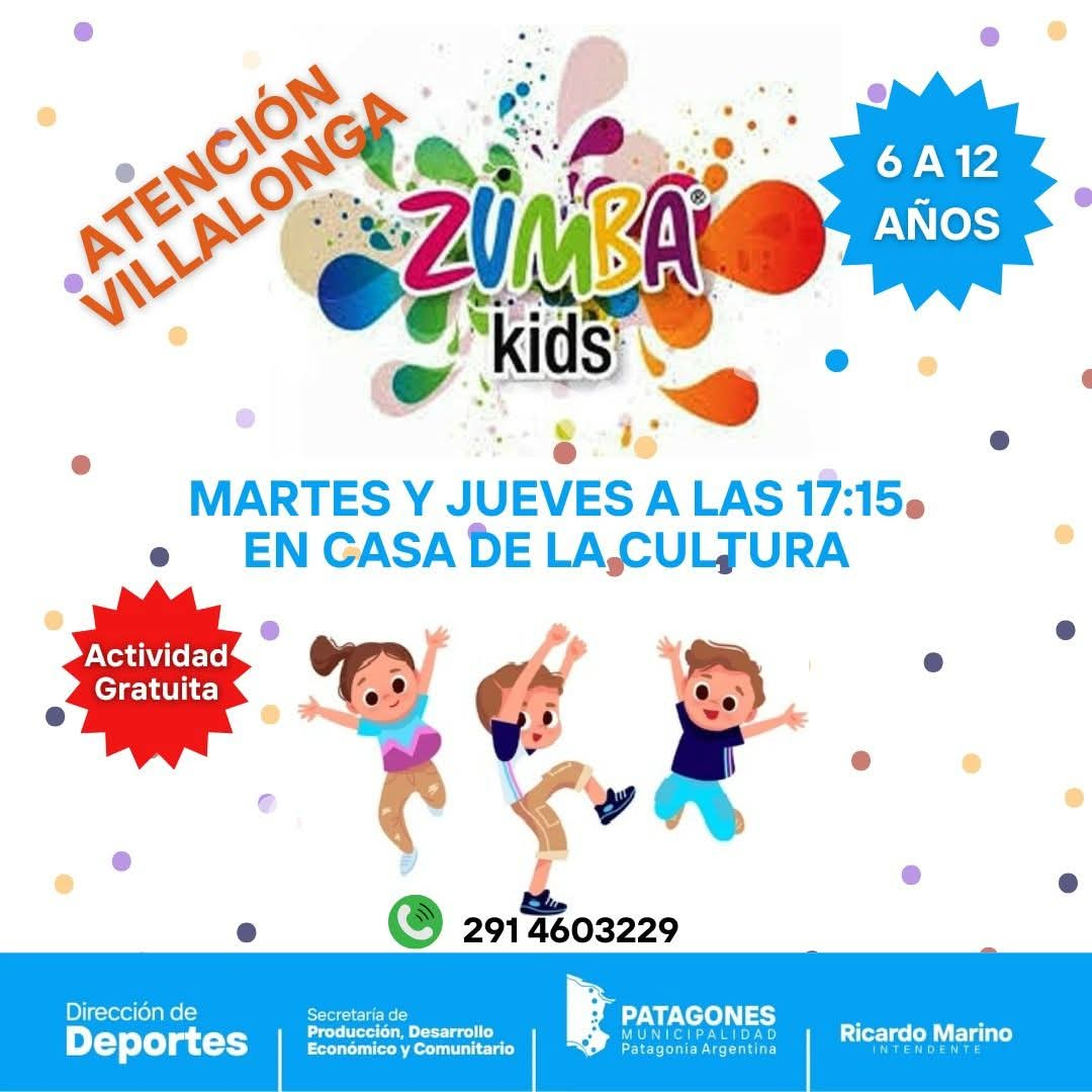 ZUMBA KIDS, UNA ACTIVIDAD DIVERTIDA Y GRATUITA PARA LOS CHICOS DE VILLALONGA