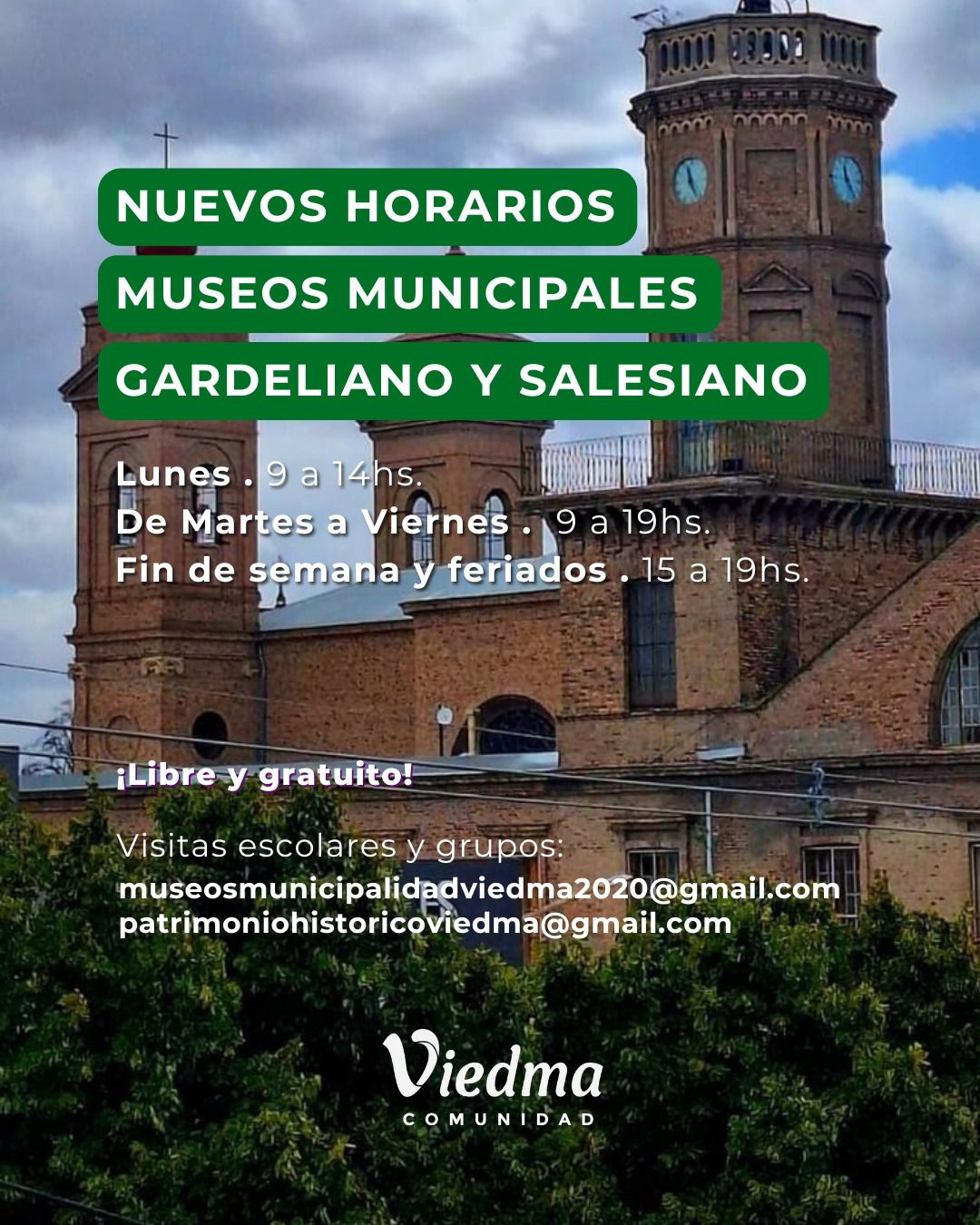 NUEVOS HORARIOS PARA VISITAR LOS MUSEOS MUNICIPALES